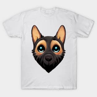 Cute German Shepherd Design T-Shirt